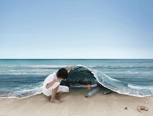 التلوث بالبلاستيك 