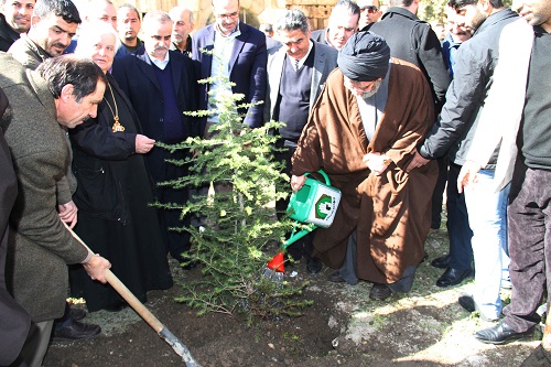 أخضر جهاد البناء في قلعة بعلبك, إطلاق حملة غرس الأشجار لعام 2015