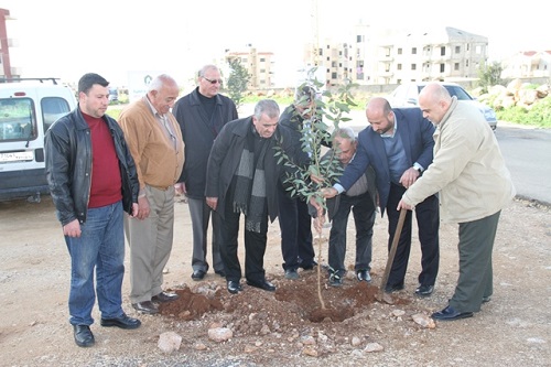 	3000 شجرة  من جهاد البناء زينت منطقة إقليم الخروب