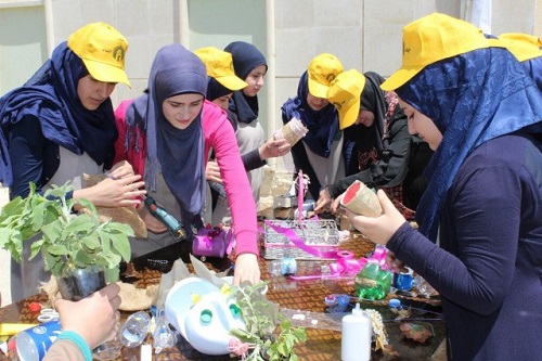 يوم بيئي مع المدارس في مركز جهاد البناء - درغيا