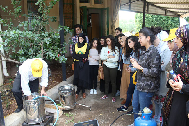 يوم زراعي مع طلاب جامعة LIU - جهاد البناء