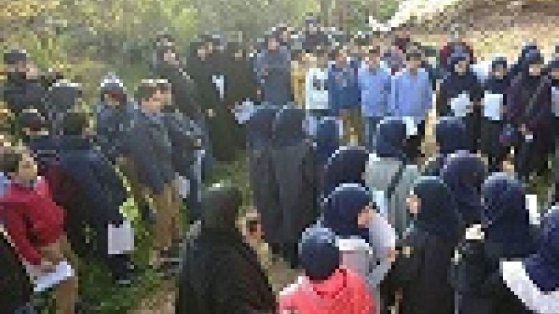80 طالباً من مدارس المهدي(عج)يشاركون في نشاط بيئي